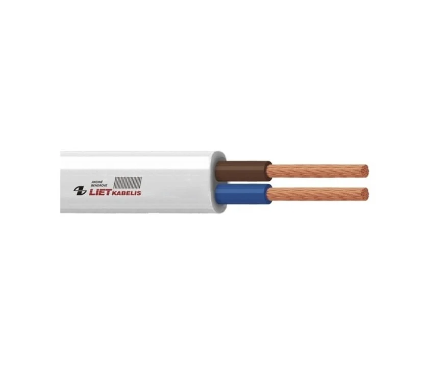 Кабель H05VVH2-F 2X1 БЕЛЫЙ 50М