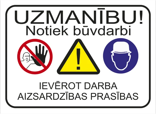 SIGN BUILDING BOARD 440X460MM
