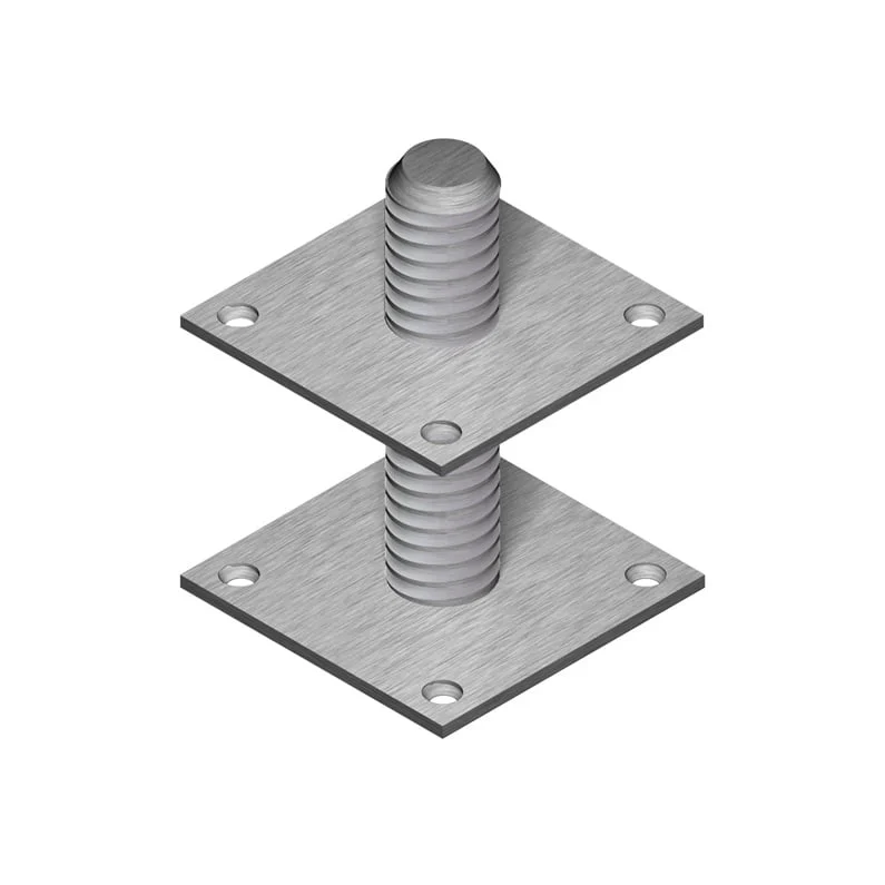 SUPPORT BRACE REGUL M30X200 100X100X0.8 ZN