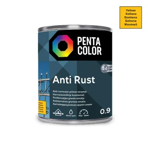 GRUNTS-EMALJA ANTIRUST 0.9L DZELTENA