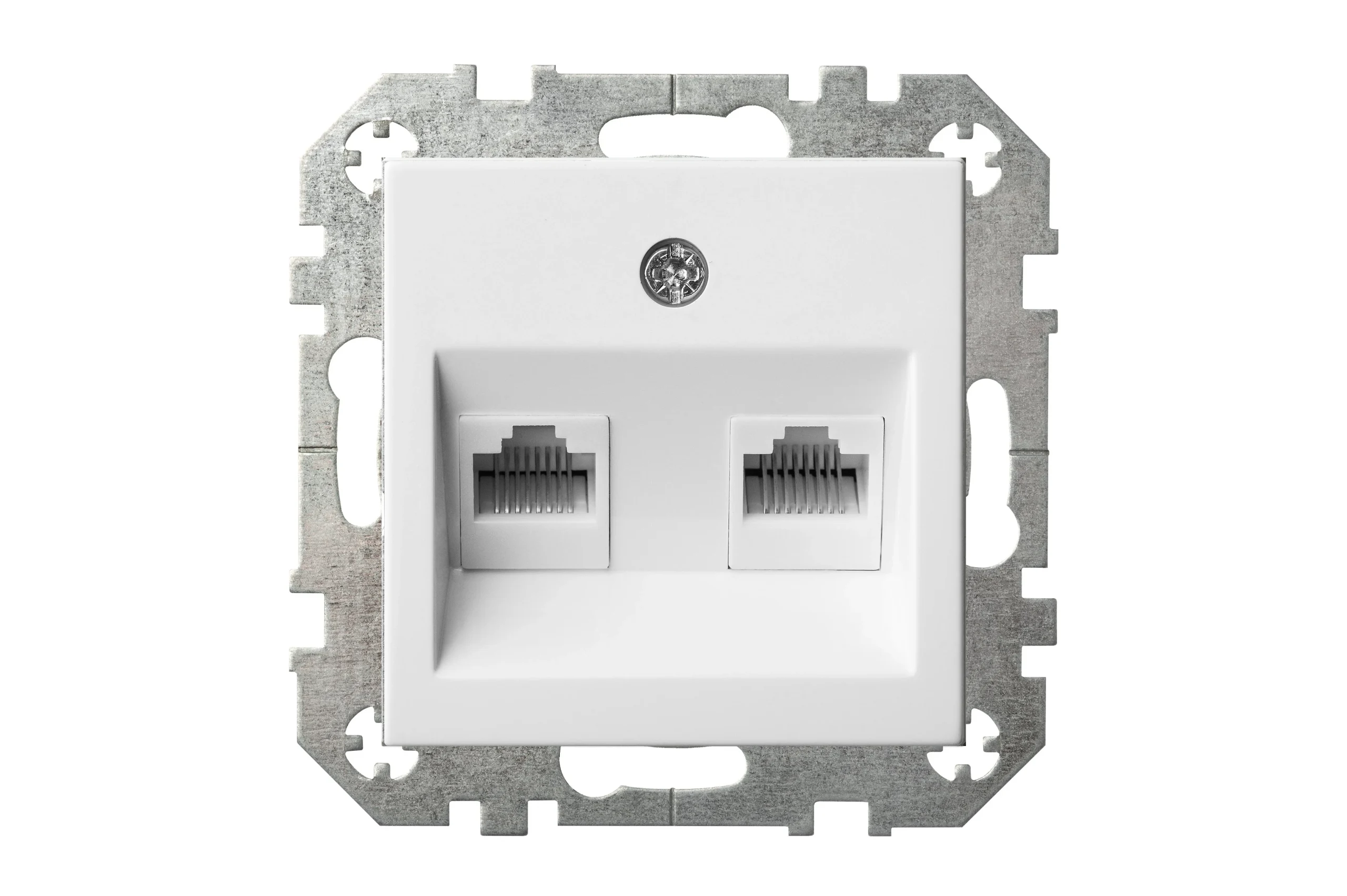 COMPUTER SOCKET 2-PLACE. WITHOUT FRAME