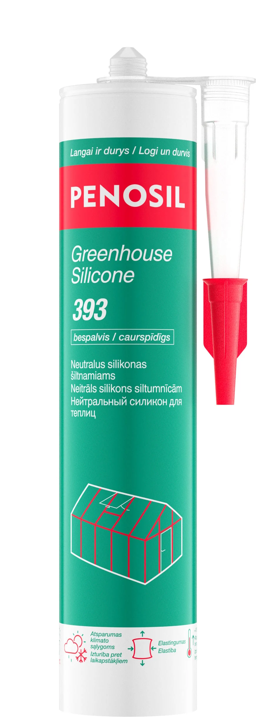 SEALANT SILICONE FOR GREENHOUSES 393. 300ML