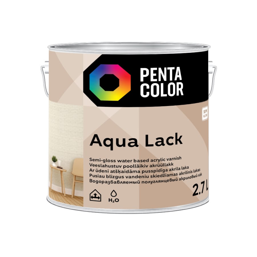 LAKA AQUA LACK SEMI GLOSS 2,7 L