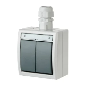 2-POS.SWITCH HERM. V/A IP65 GRAY