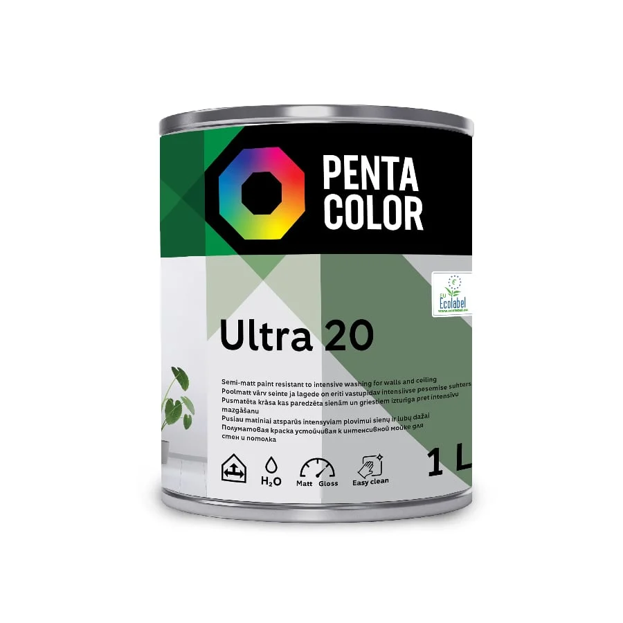 ULTRA 20 WHITE DISPERSIVE PAINT 1 L