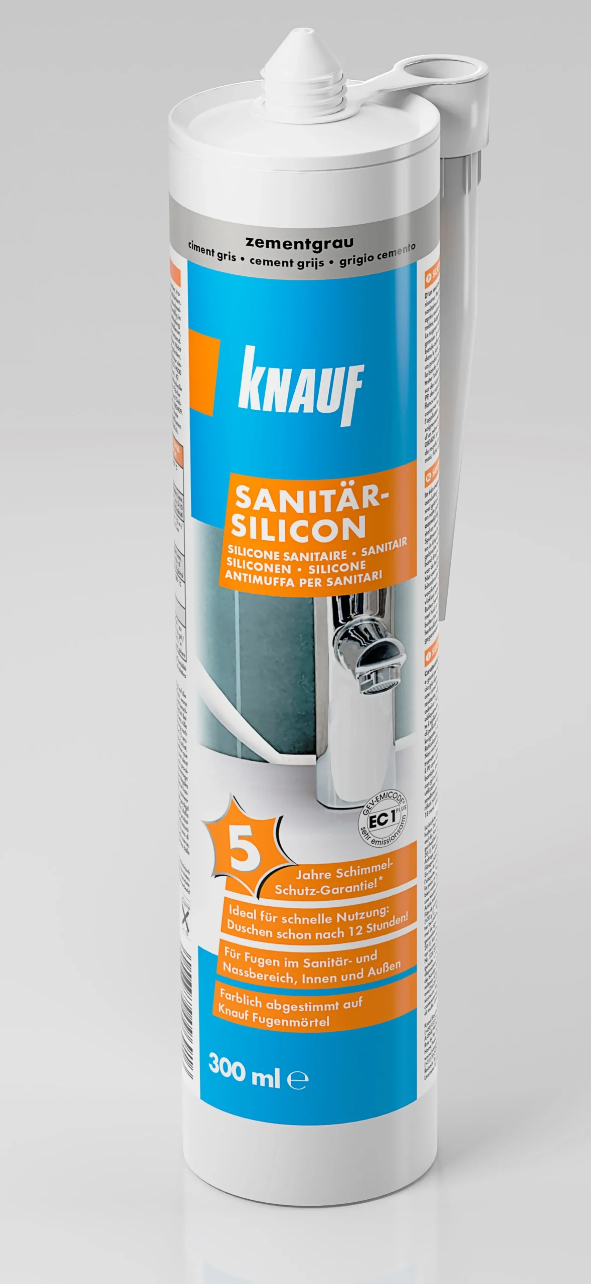 SILIKONS KNAUF CEM.PELĒKS 300ML