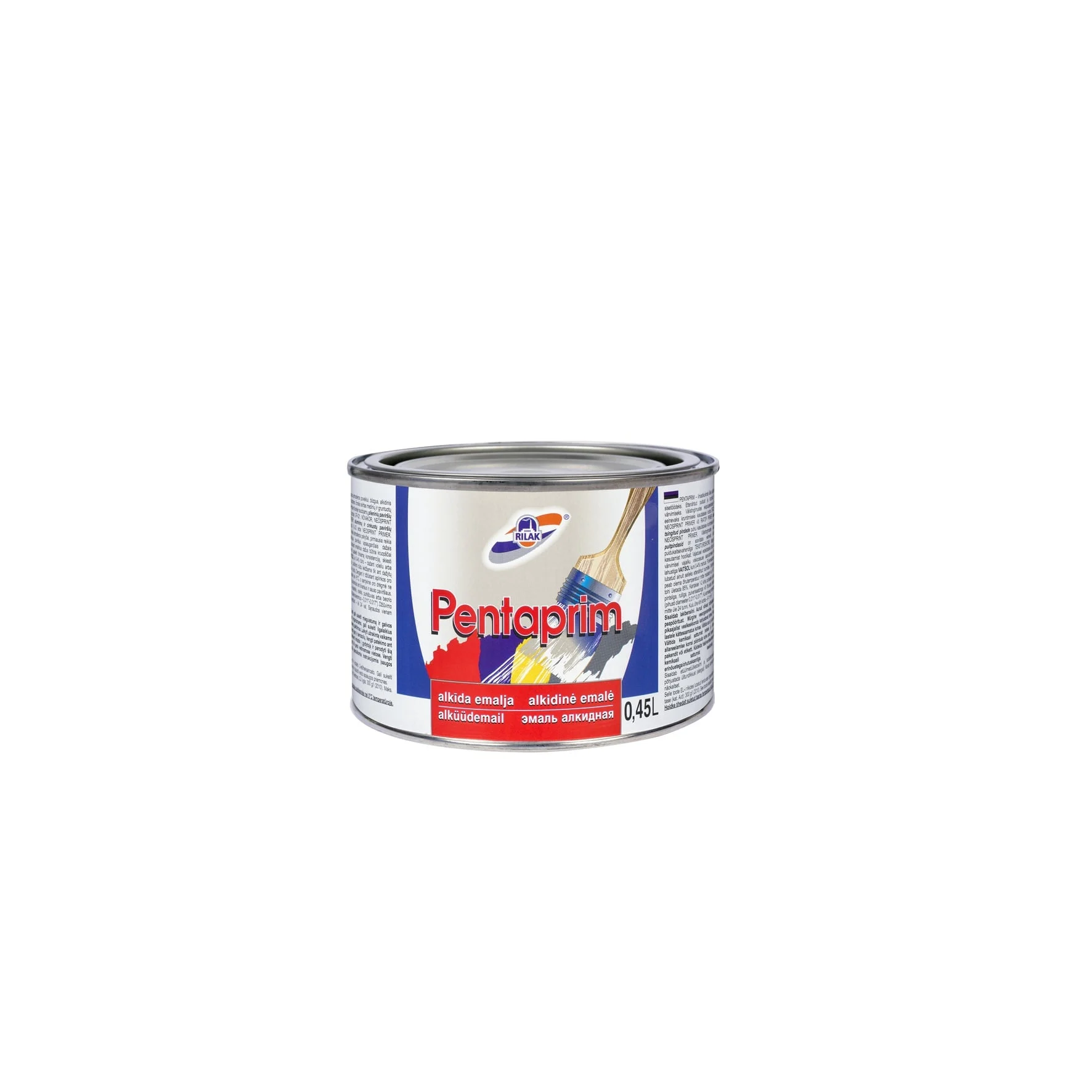 КРАСКА PENTAPRIM 0.45L СЕРАЯ ГЛЯНЦЕВАЯ
