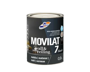 KRĀSA DISPERSIJAS MOVILAT 7 MELNA 0.9L
