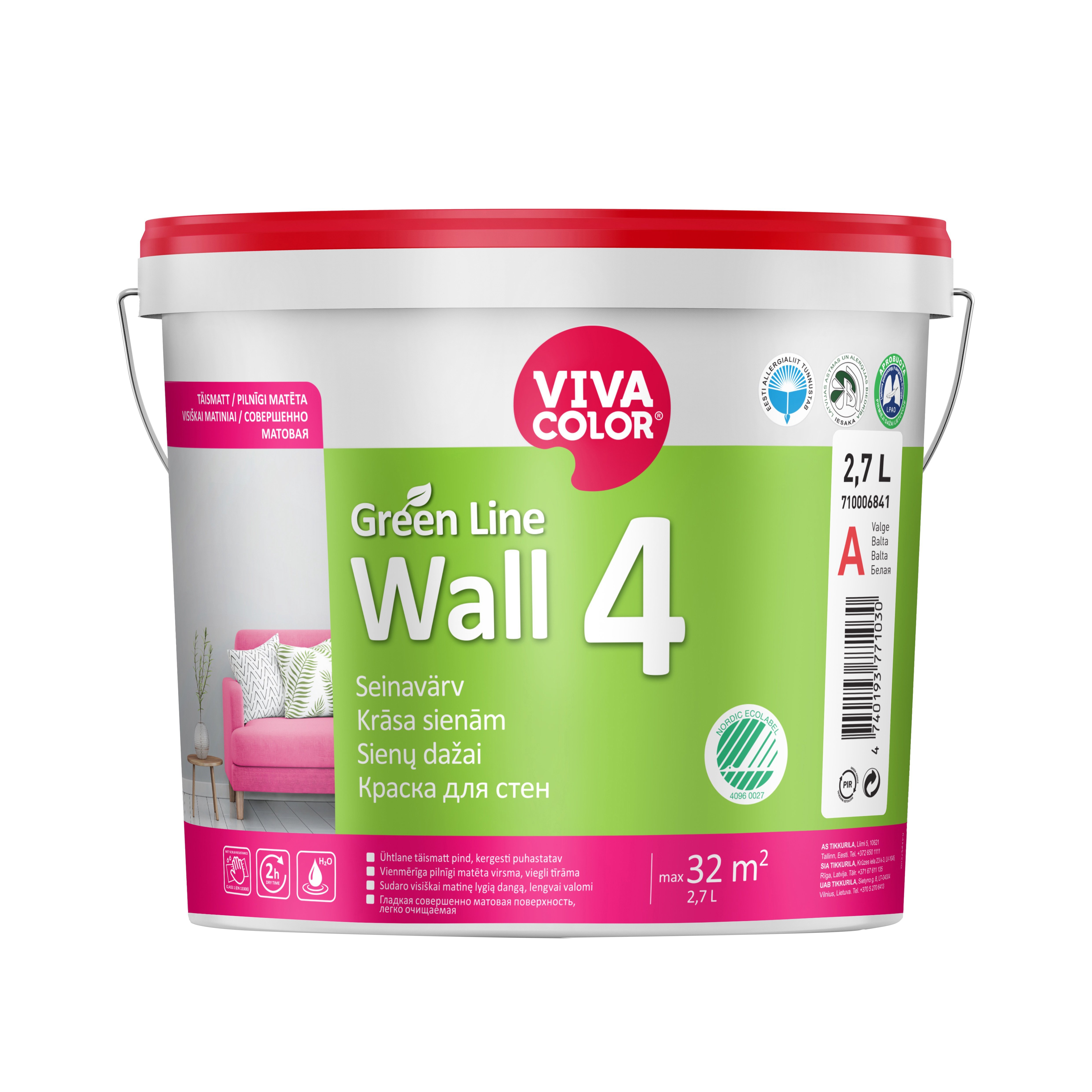 KRĀSA GREEN LINE WALL 4 A 2,7L