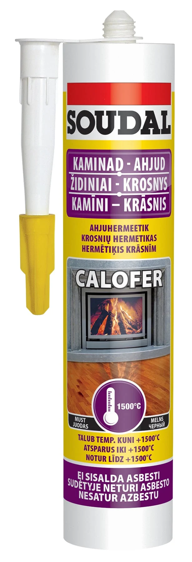 SILICONE SOUDAL CALOFER +1500C 280ML