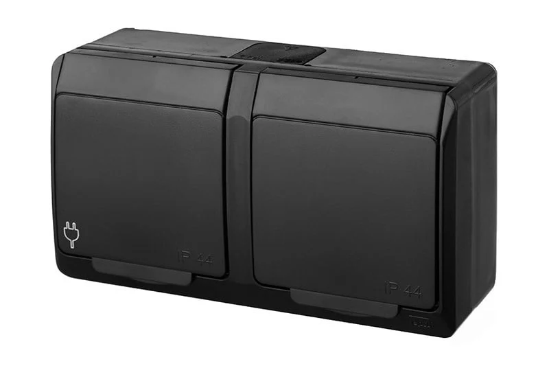 ROZETE ELEKTRO HERMES 2D MELNA 0325-09