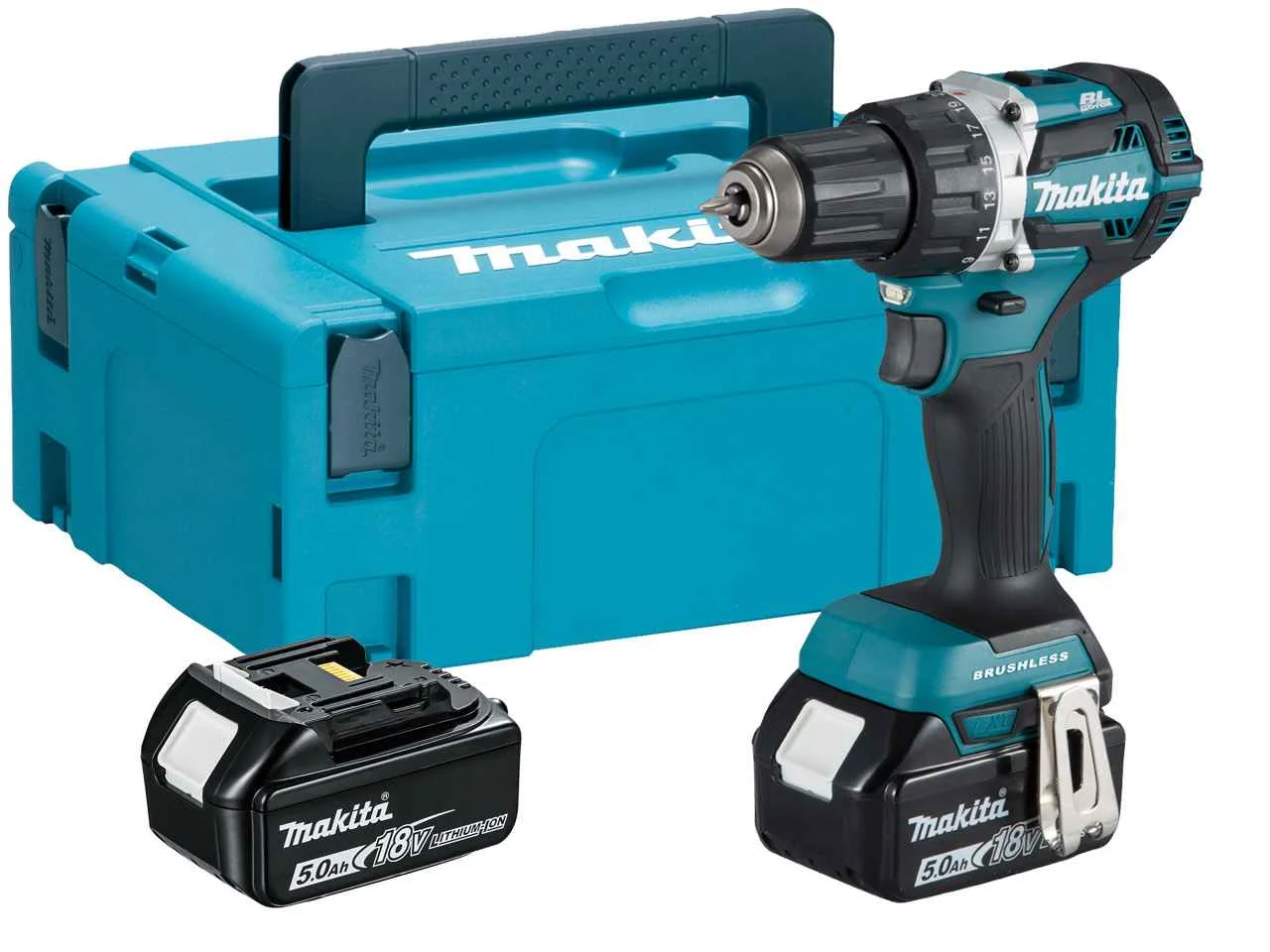 DRILL DDF484RTJ 18V BL 2X5,0AH