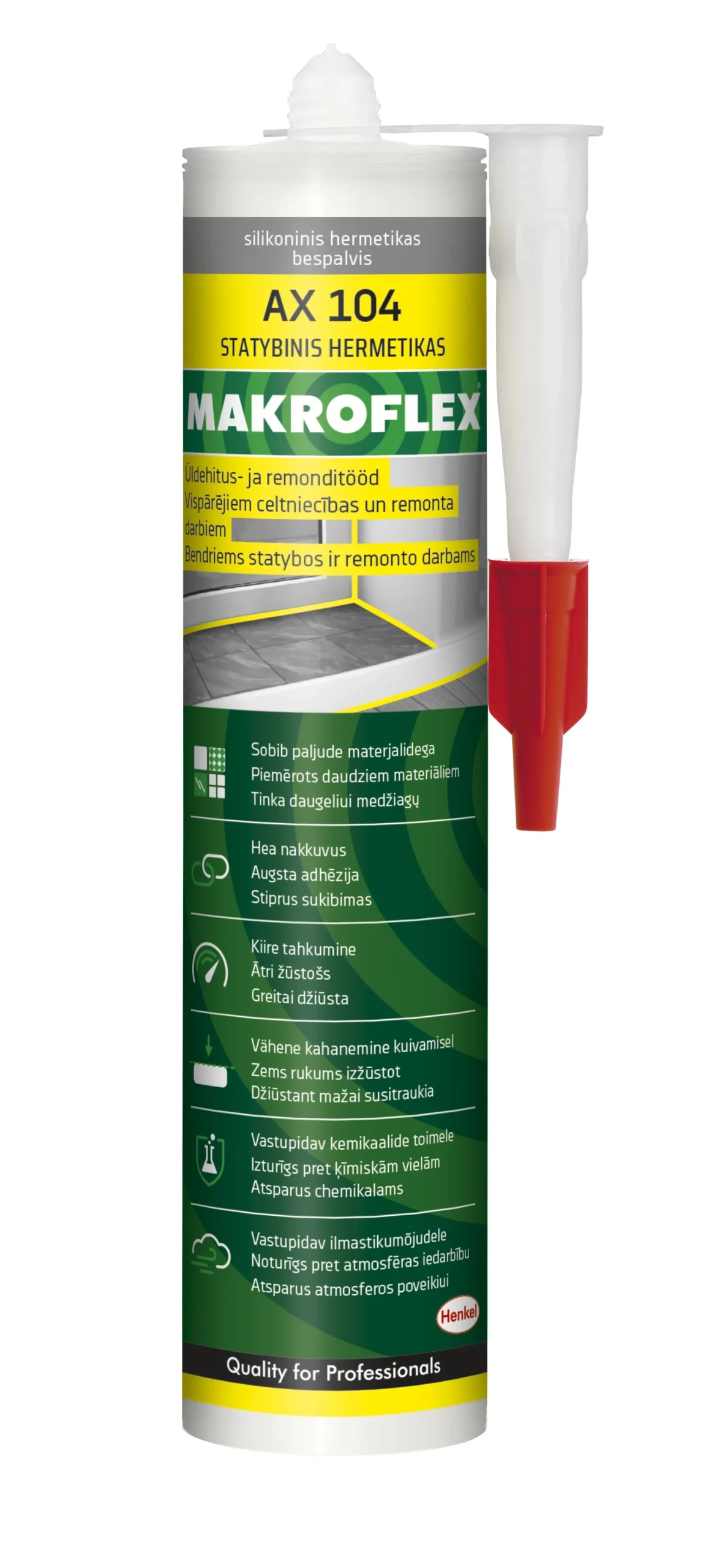 СИЛИКОН MAKROFLEX AX104 300ML ПРОЗРАЧНЫЙ