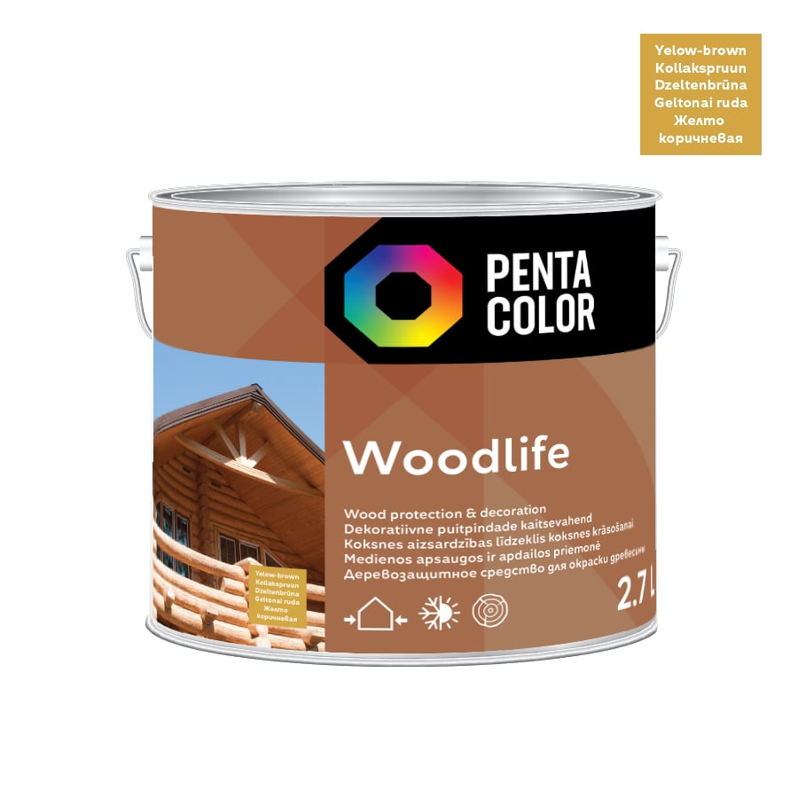 IMPREGNANTS WOODLIFE DZELTEN BRŪNS 2,7L