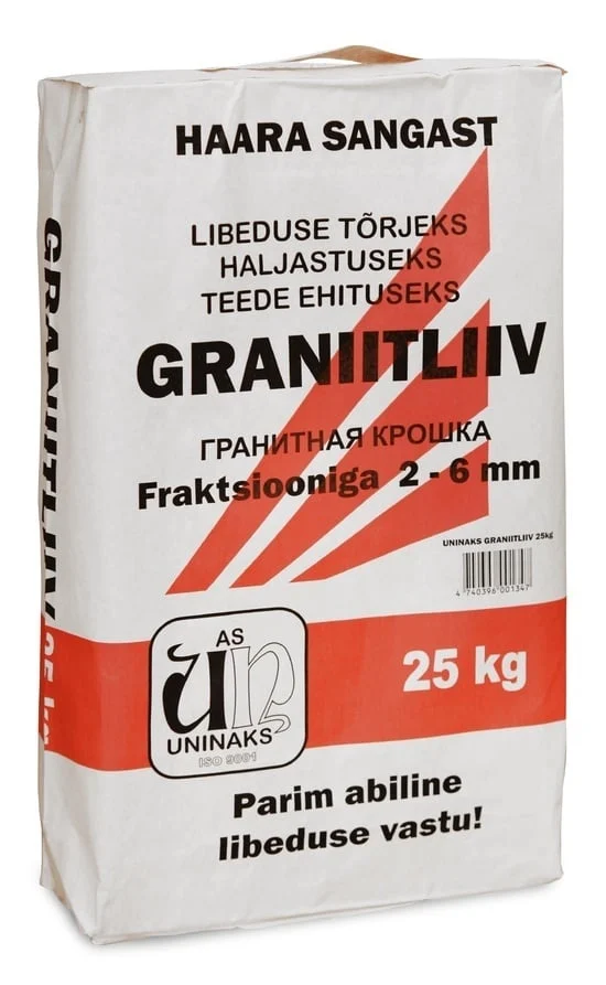 FINE QUARTZ GRANULES 2-6MM 25KG