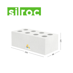 Silroc BRICK 88 LIGHT silikāta ķieģeļi 250x120x88