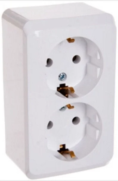 SCHNEIDER PRIMA 1+1 Z/K WHITE SOCKET