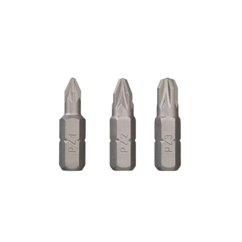 BIT SET PZ1,2,3X25MM 3 PCS/PACK.