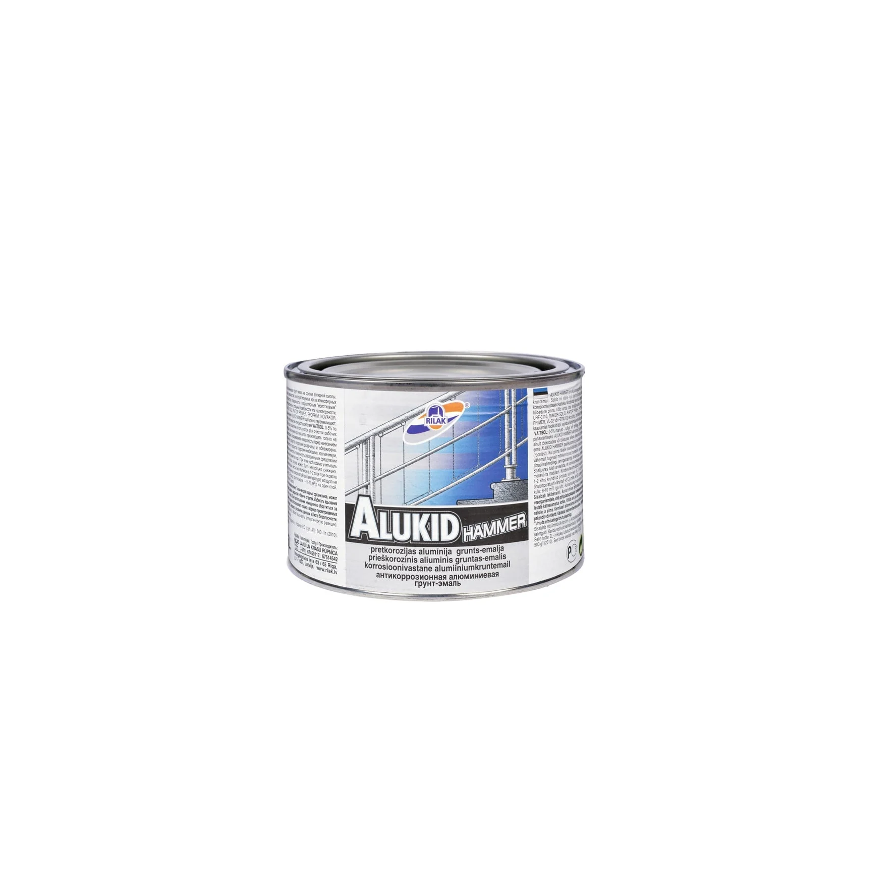 КРАСКА ALUKID HAMMER АЛЮМИН. ЭМАЛЬ 0,45L
