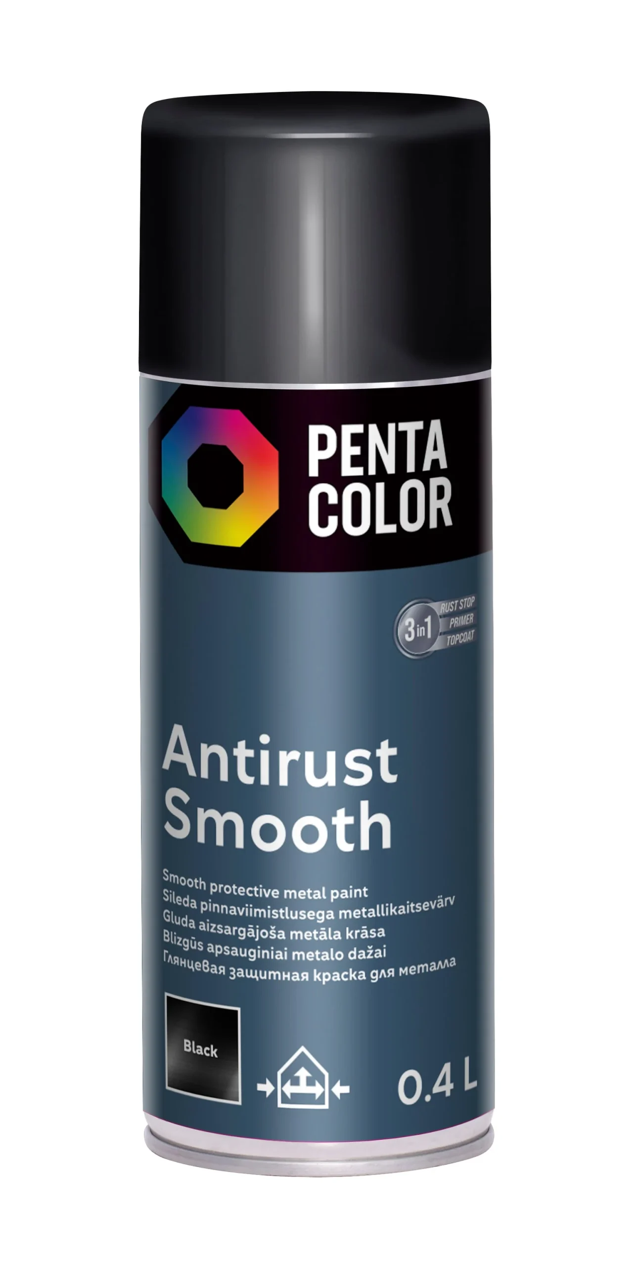AER. ANTIRUST SMOOTH BLACK 400ML