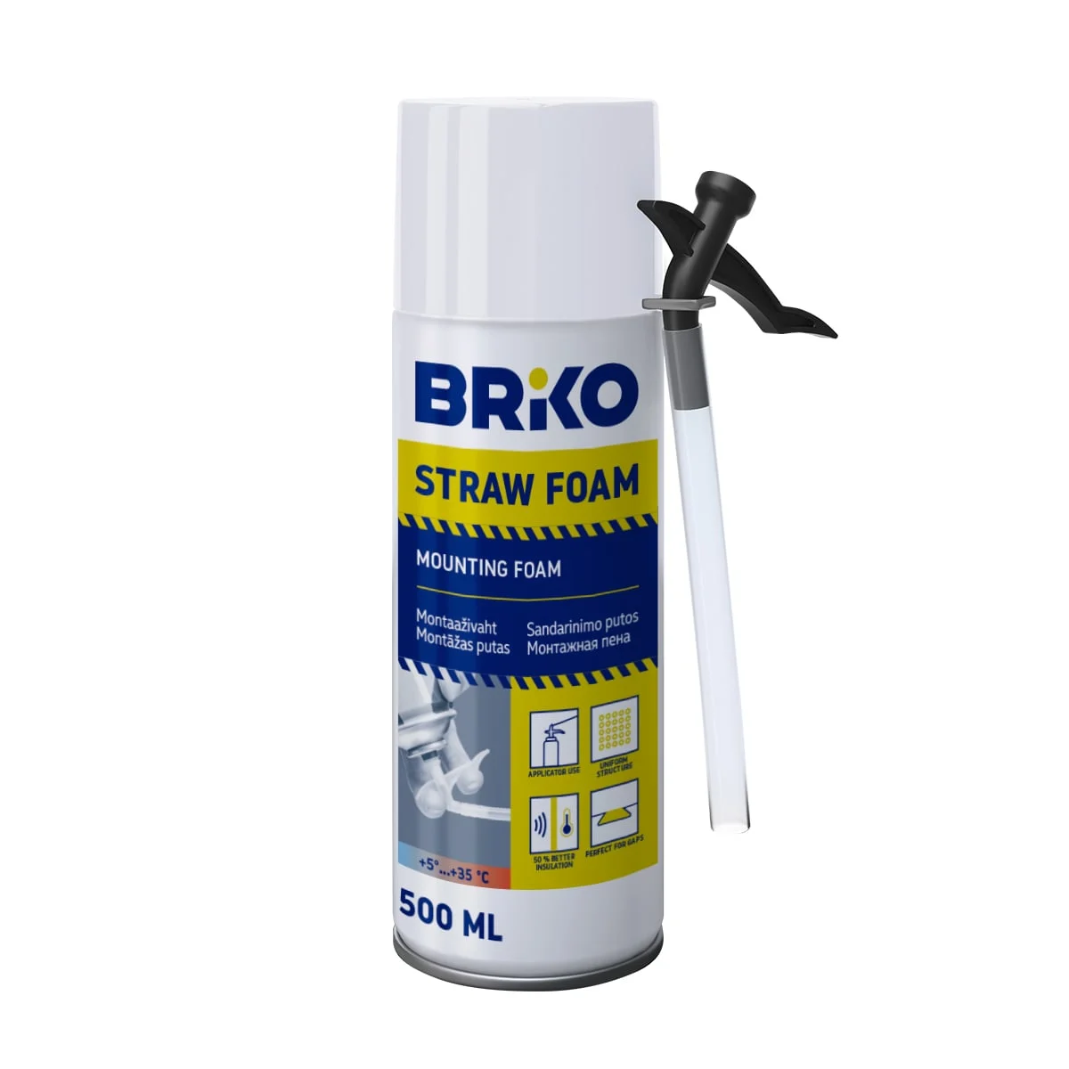 MONTĀŽAS PUTAS BRIKO STRAW 500 (500ML)