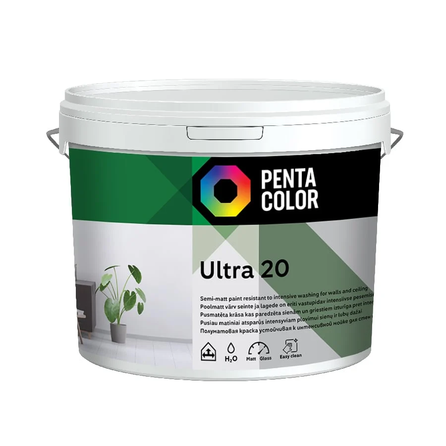 КРАСКА ДИСПЕРСИОННАЯ ULTRA 20 БЕЛАЯ 10Л