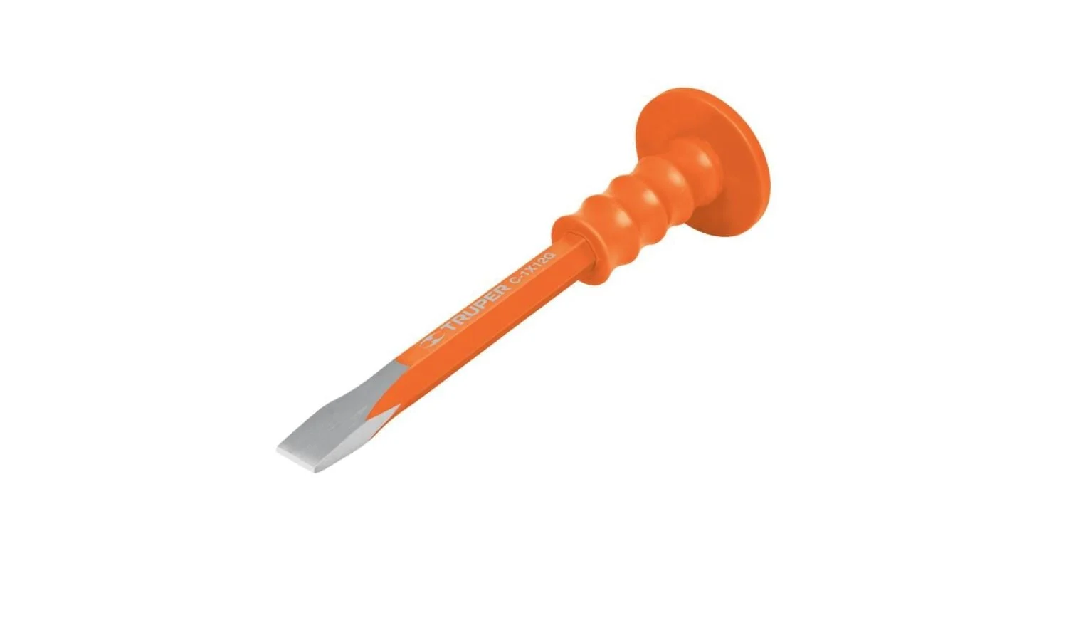 FORGED CHISEL FOR CONCRETE WITH ANTI-VIBRATION HANDLE 25X300MM