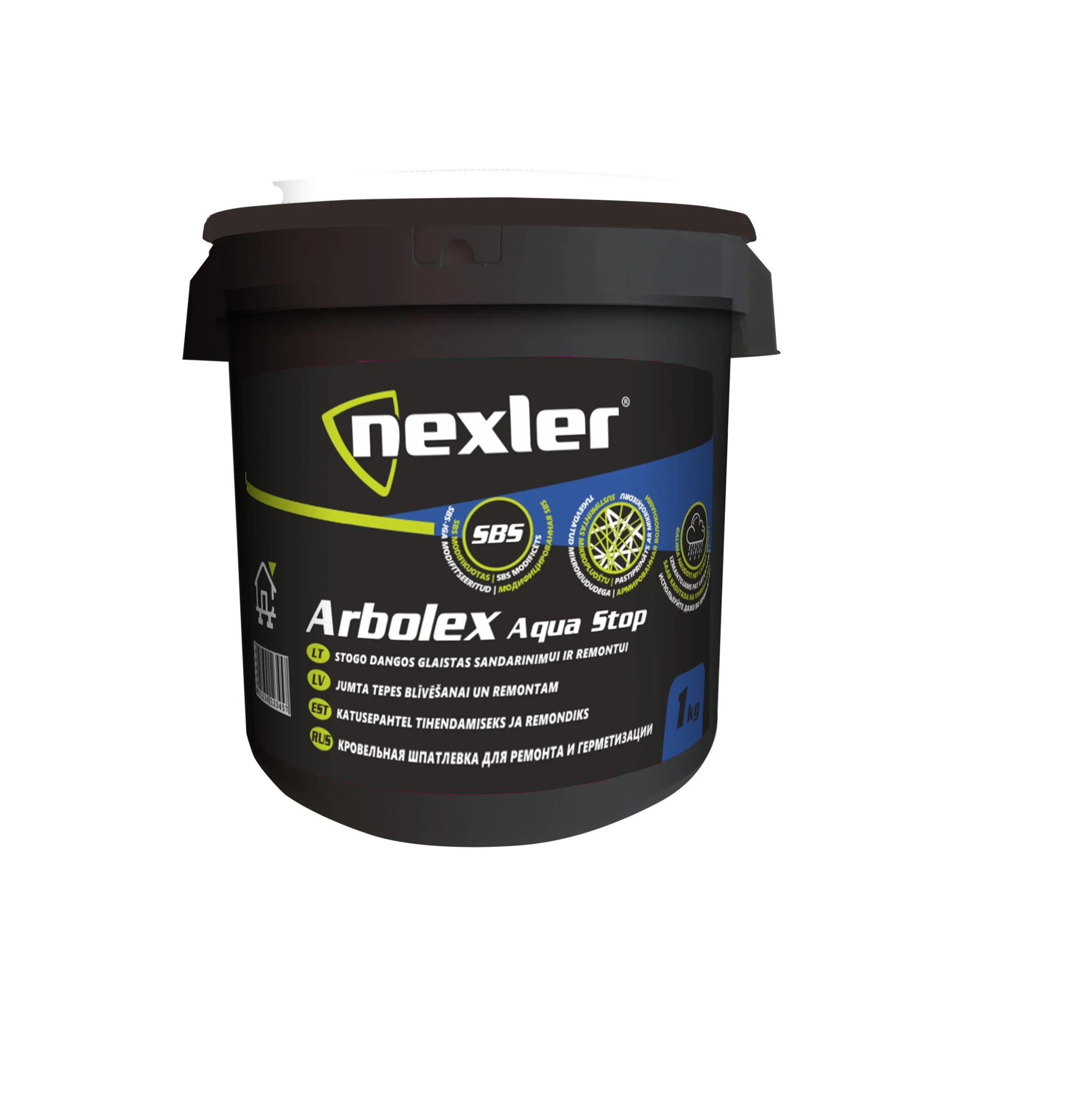 БИТУМНАЯ МАСТИКА ARBOLEXAQUA STOP 1KG