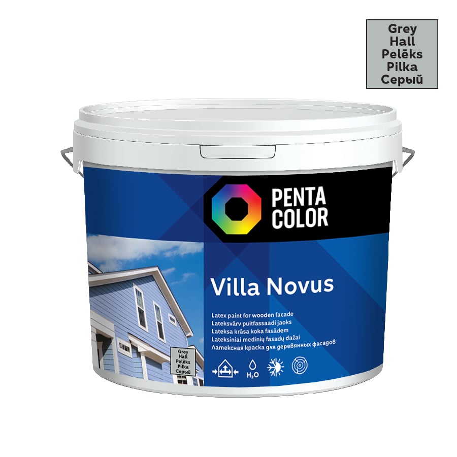 FASĀDES KRĀSA VILLA NOVUS PELĒKĀ KR 5L
