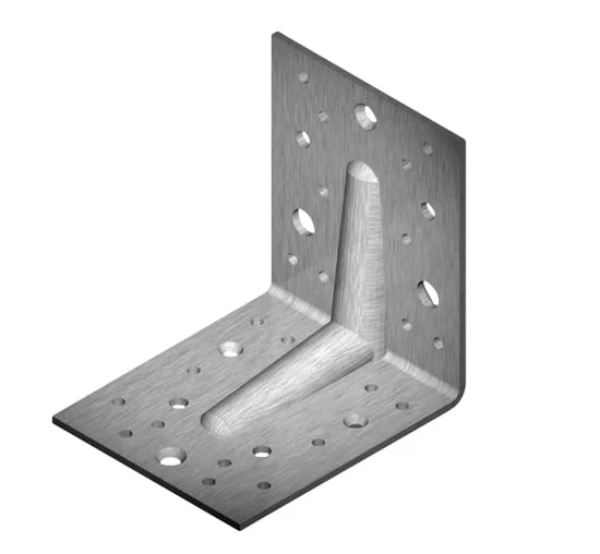 ANGLE BRACKET REINFORCED 105X105X90X3 ZN