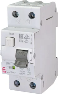 RELEJS NOPLŪDES 2P 25A 30MA KZS-2M AUTO
