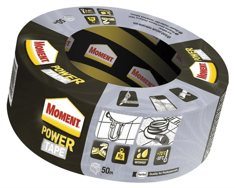 LĪMLENTE MOMENT POWER TAPE 50 M SUDRABA