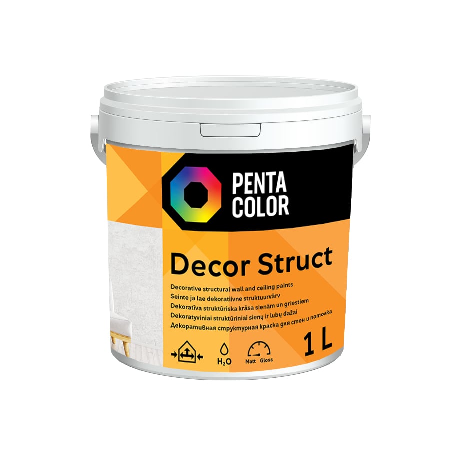 КРАСИТЕЛЬ DISPER PENTACOLOR ДЕКОР БЕЛЫЙ 1 Л
