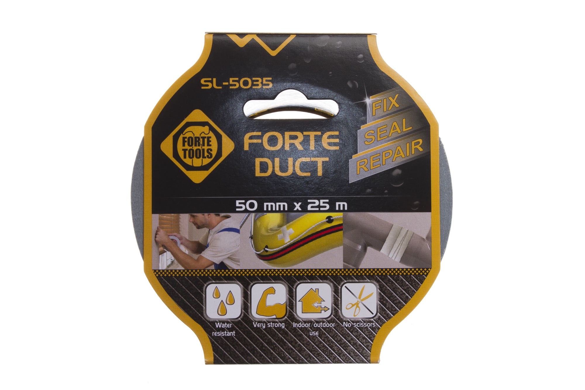 LĪMLENTE FORTE AUDUMA 25MX50MM SUDR