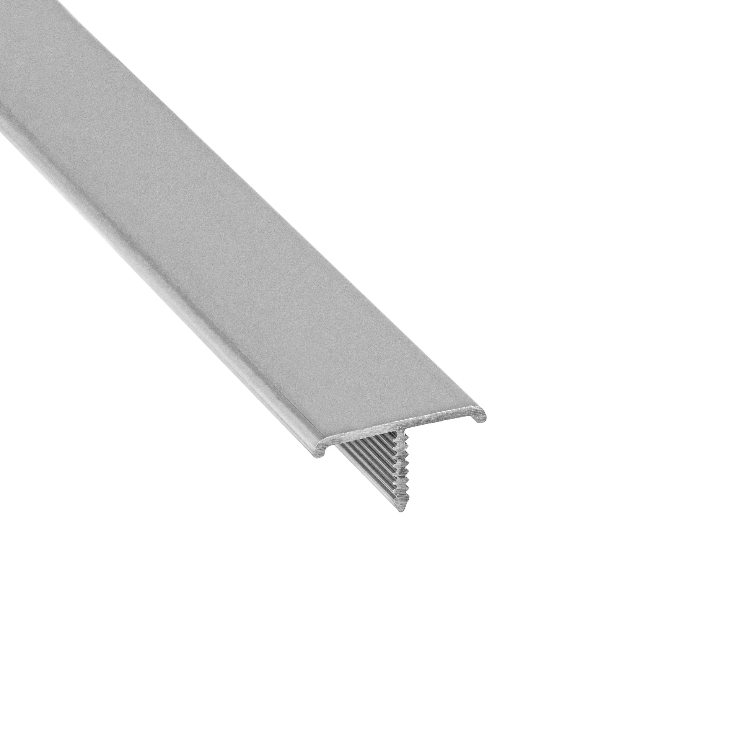 LĪSTE ALUM T 20MM/2.5M MAT SIL ANO