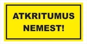 NORĀDE ATKRITUMUS NEMEST 16X32CM