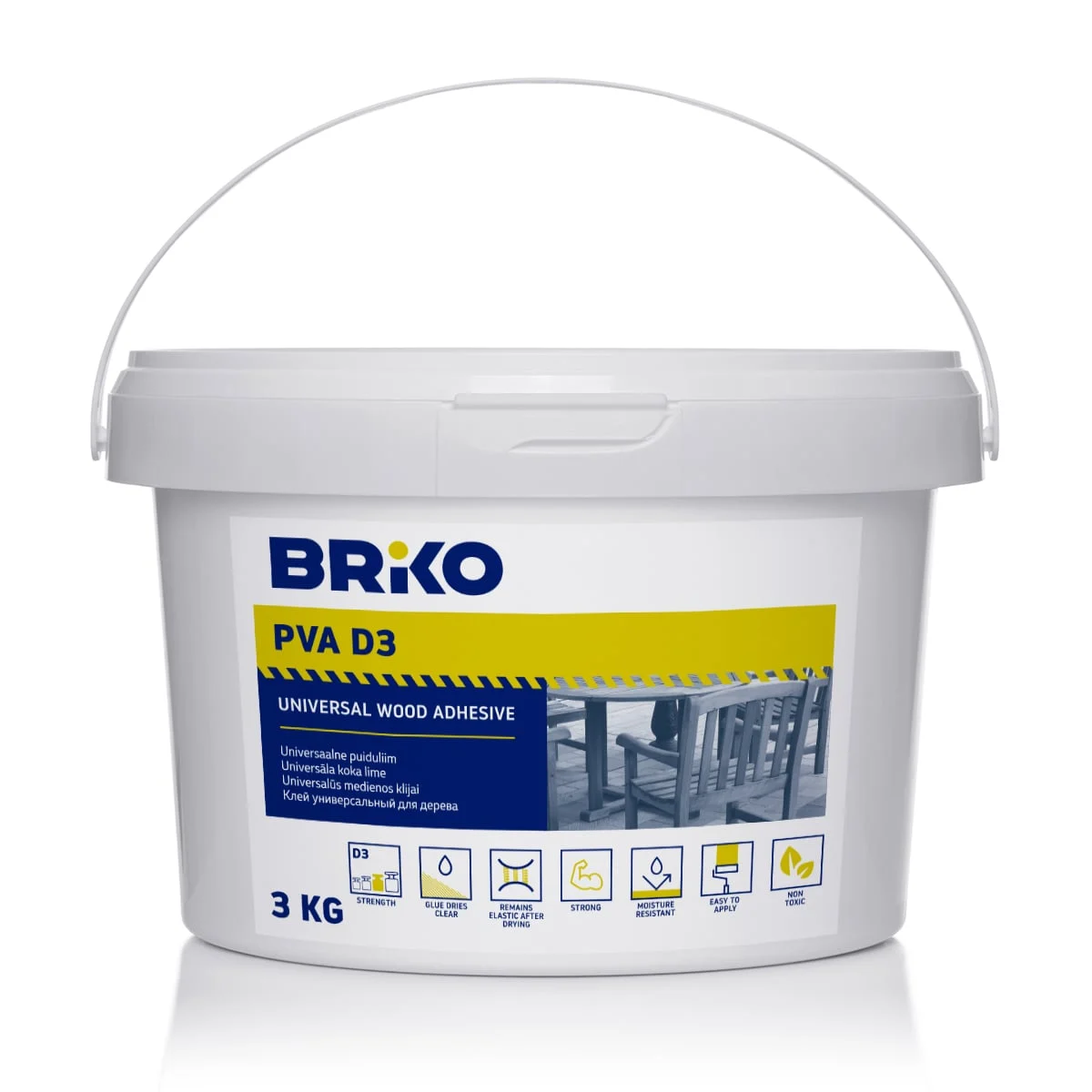 GLUE UNIVER. WOOD PVA BRICK D3 3KG