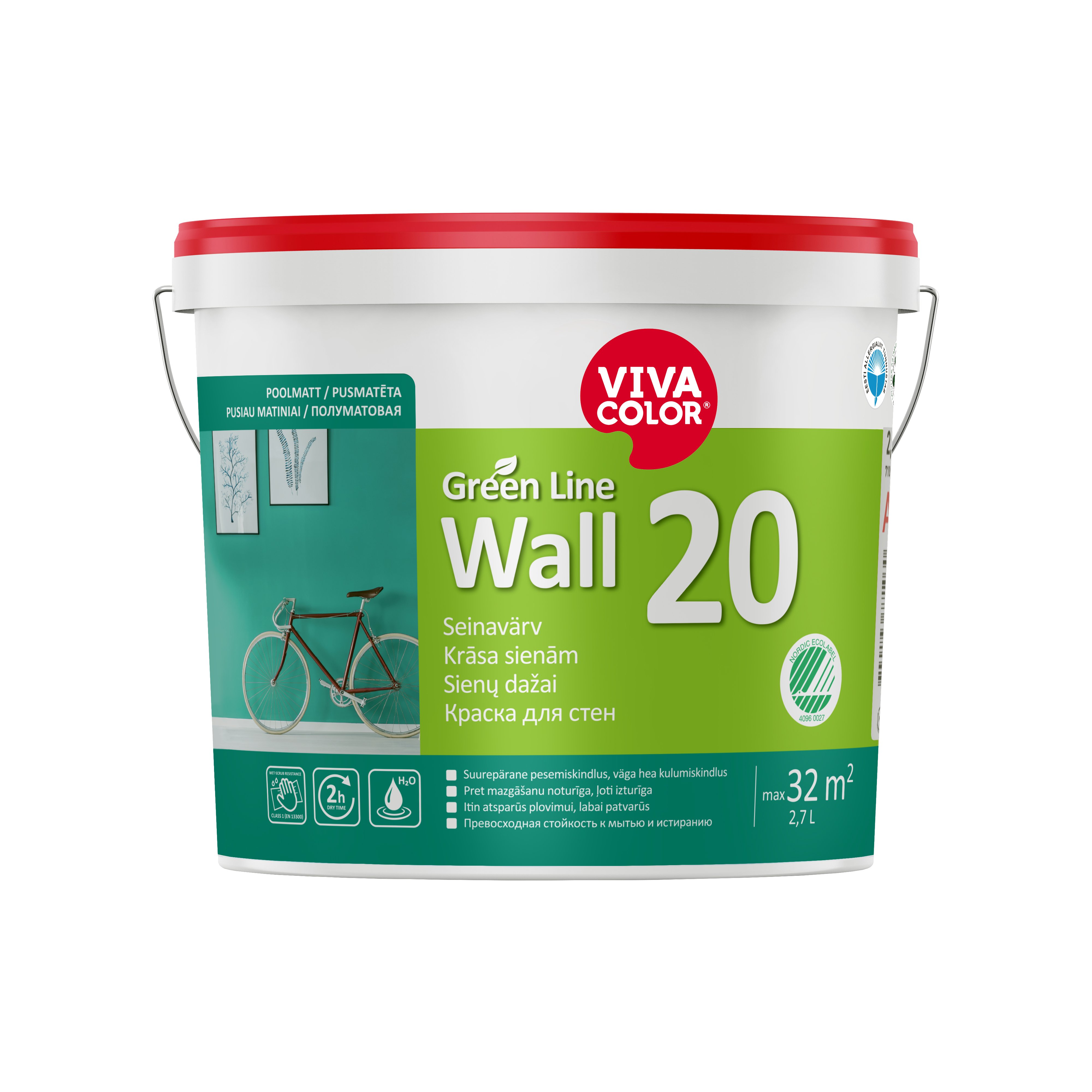 COLOR GREEN LINE WALL 20 A 2.7L
