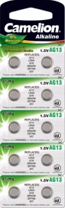 BAT.CAMELION AG13/LR44/357 1.5V ALK.