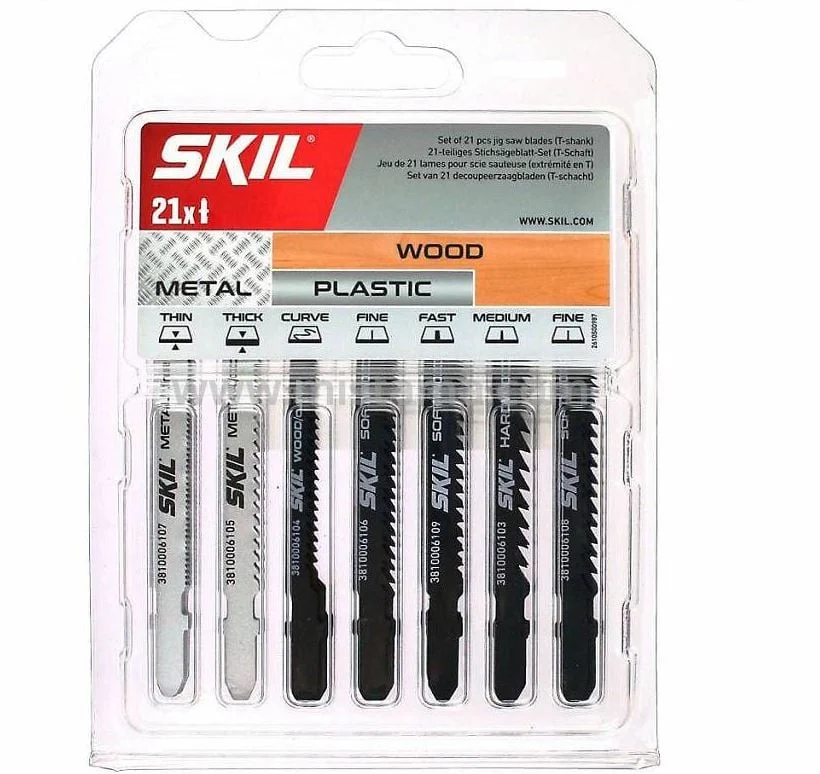 ПИЛКИ ДЛЯ ЛОБЗИКА SKIL 21 ШТ.
