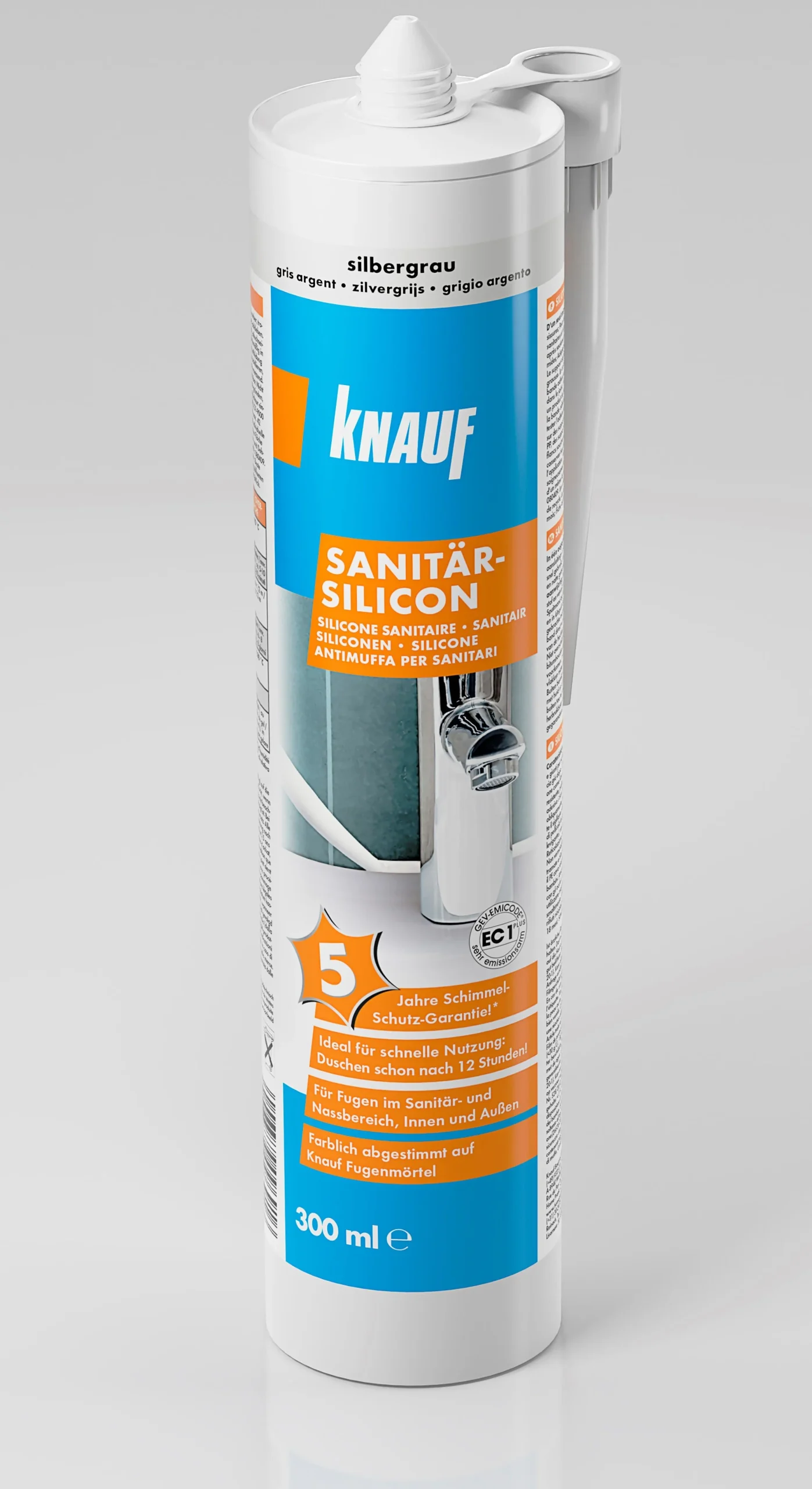 SILICONE KNAUF SUDR.GRAY 300ML