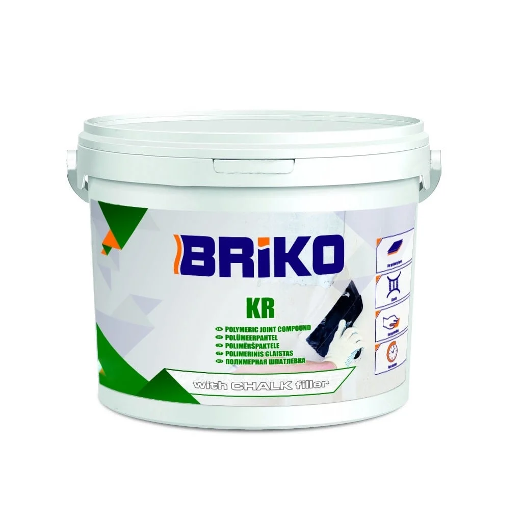 BRIKO PUTTY 18 KG WITH CHALK FILLER