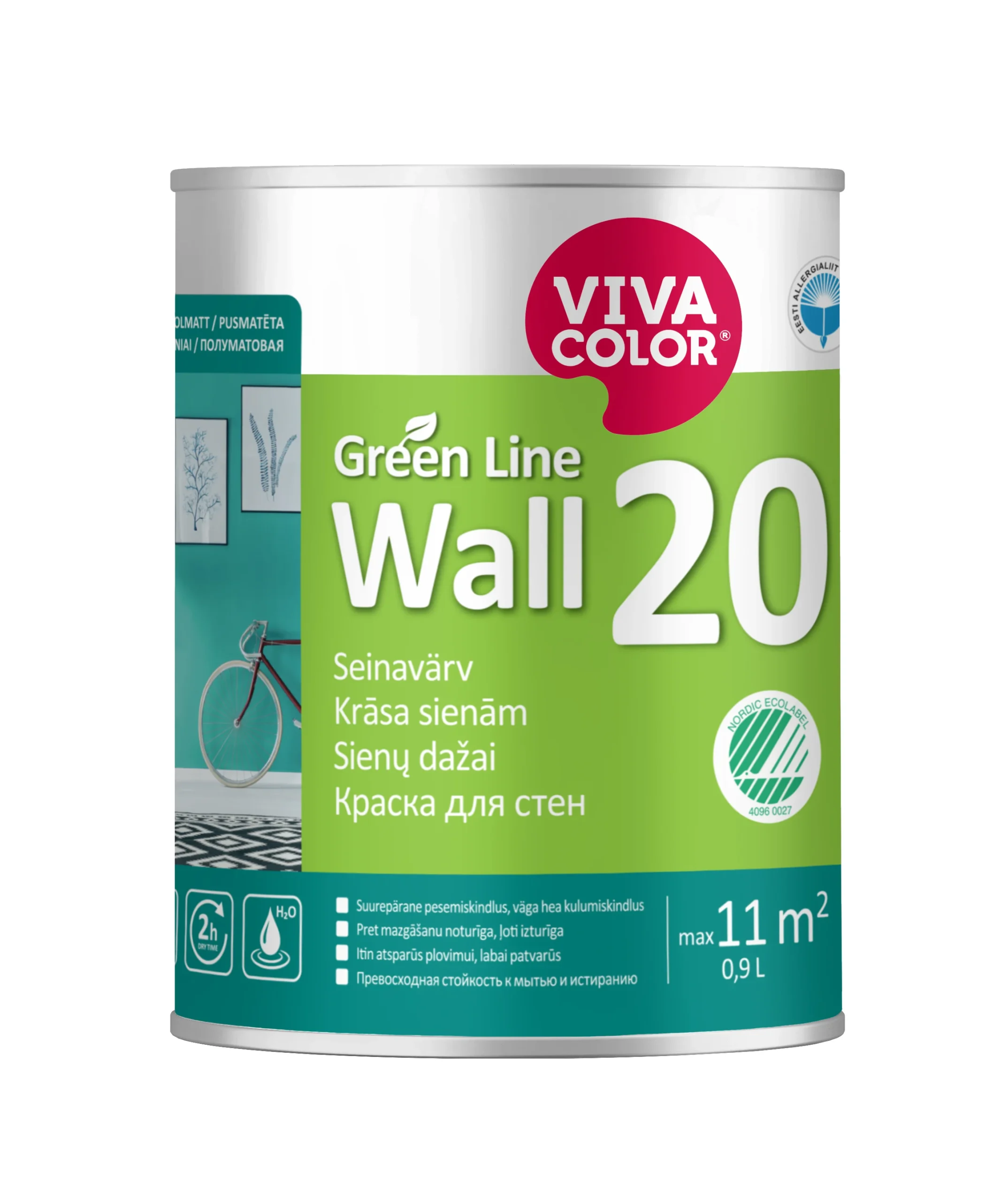 COLOR GREEN LINE WALL 20 C 0.9L