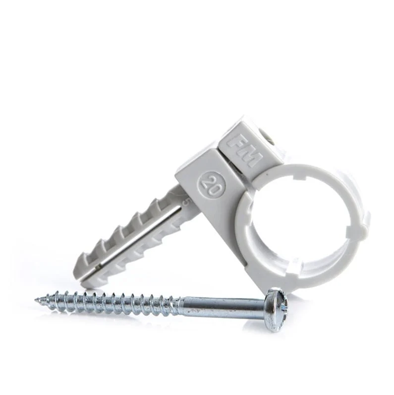 PLASTIC PIPE HOLDER D20 M8 2PCS