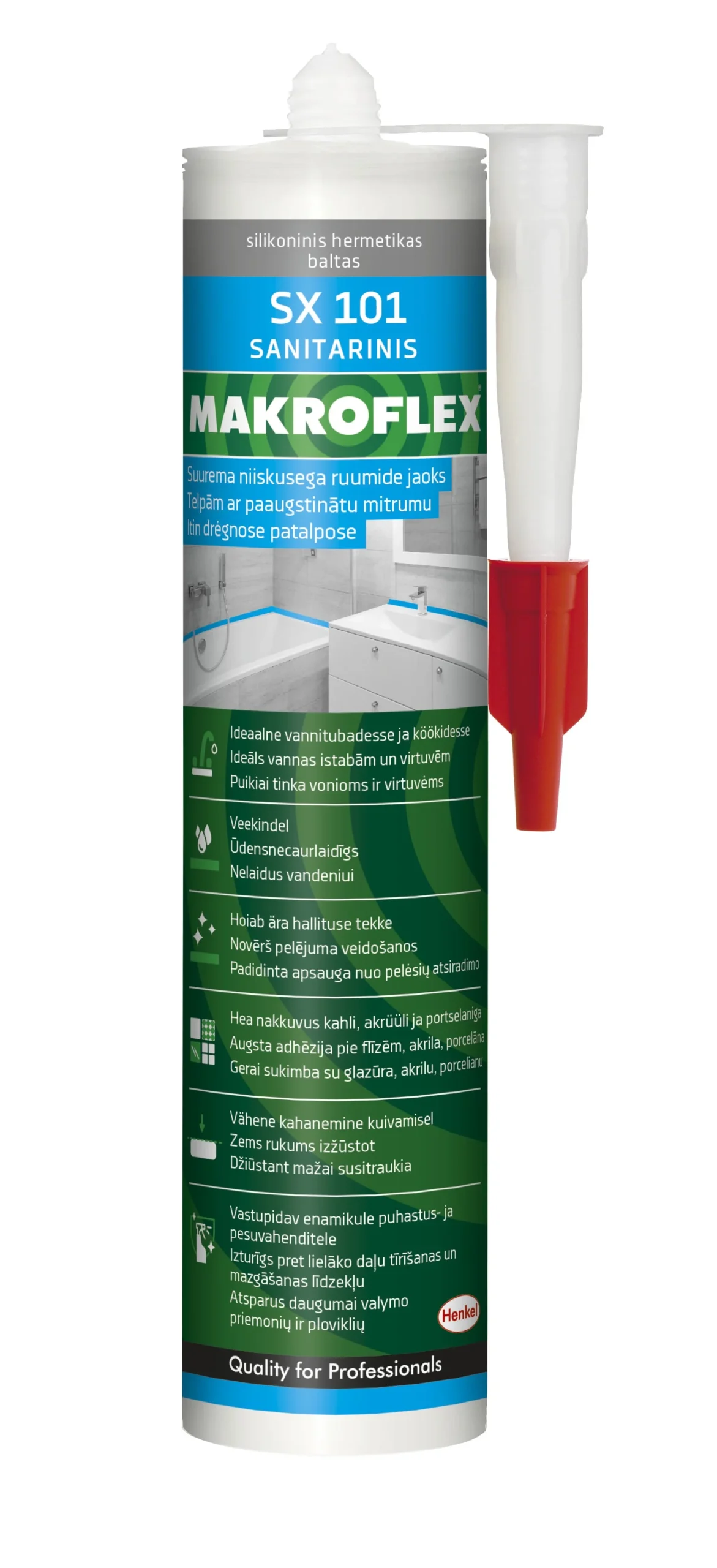 СИЛИКОН SAN MAKROFLEX SX101 300ML БЕЛЫЙ