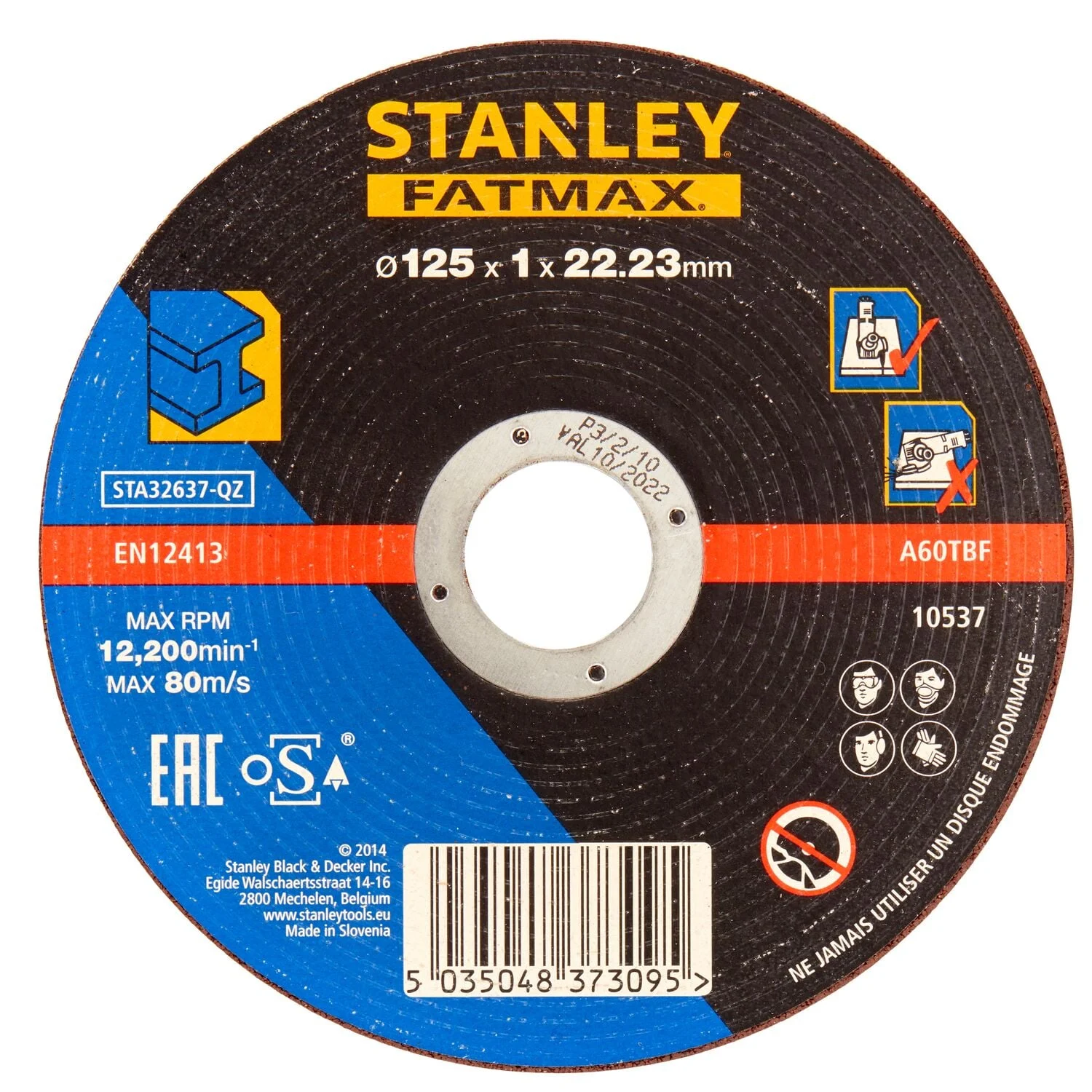 DISKS GRIEŠANAI STA32637-QZ 125MM METĀL