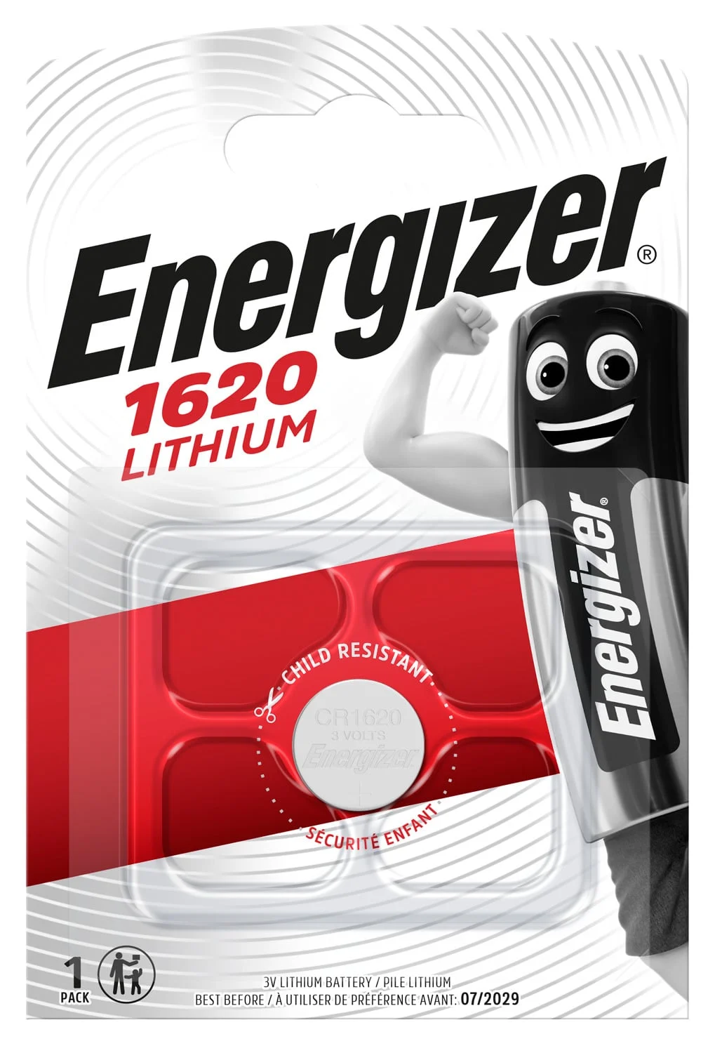 БАТАРЕЯ ENERGIZER CR1620 LITH3V B1