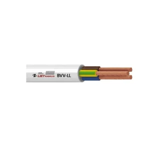 KABELIS BVV-LL 2X2.5 BALTS (100)