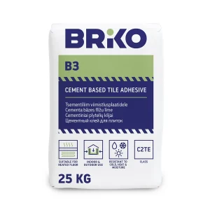 FLEXIBLE TILE ADHESIVE BRIKO B3 PLUS 25KG