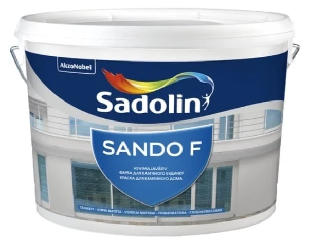 КРАСКА ДЛЯ ФАСАДА SANDO F WH 10L